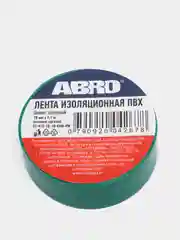 Зеленый изолента Abro, 15 мм х 9.1 м, разноцветная