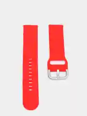 Красный силиконовый ремешок универсальный для Xiaomi Amazfit Bip / Samsung / Huawei, 20 мм