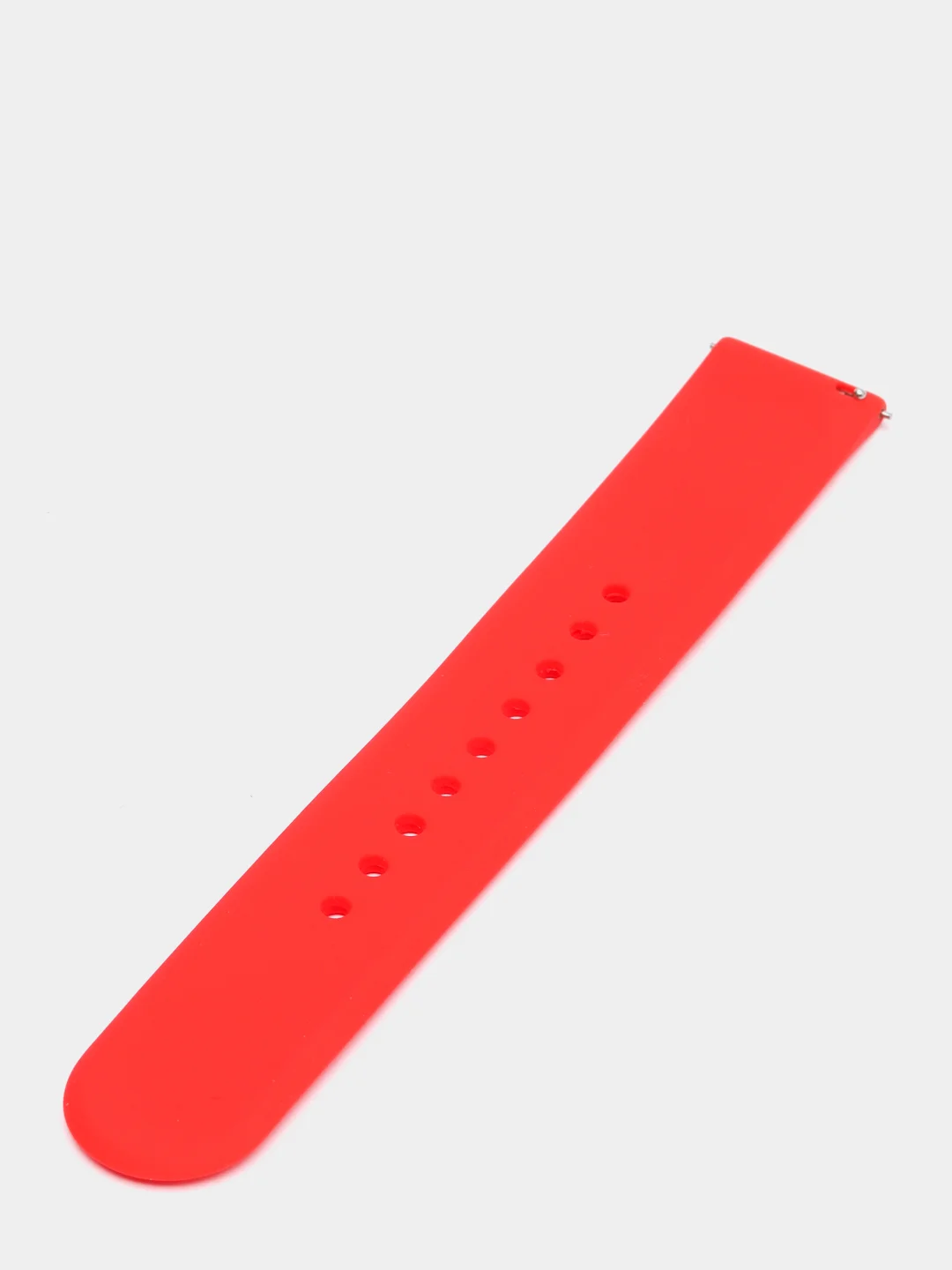 Красный ремешок силиконовый с кнопкой для Xiaomi / Amazfit Bip / Samsung / Huawei, 20 мм
