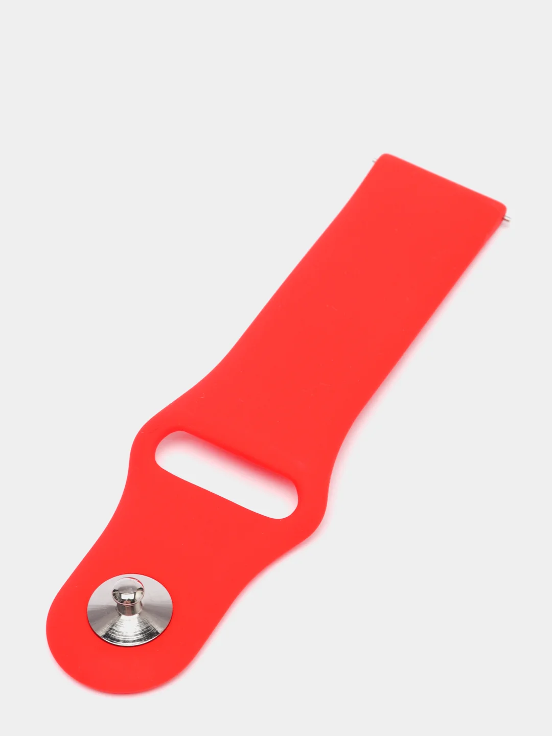 Красный ремешок силиконовый с кнопкой для Xiaomi / Amazfit Bip / Samsung / Huawei, 20 мм