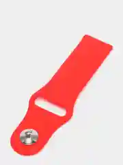 Красный ремешок силиконовый с кнопкой для Xiaomi / Amazfit Bip / Samsung / Huawei, 20 мм