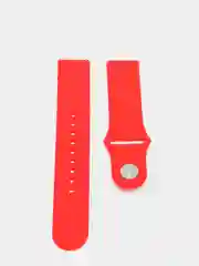 Красный ремешок силиконовый с кнопкой для Xiaomi / Amazfit Bip / Samsung / Huawei, 20 мм