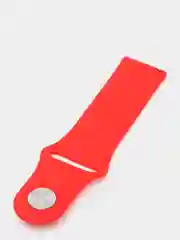 Красный ремешок силиконовый с кнопкой для Xiaomi / Amazfit Bip / Samsung / Huawei, 20 мм