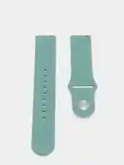 Зеленый ремешок силиконовый с кнопкой для Xiaomi / Amazfit Bip / Samsung / Huawei, 20 мм