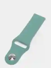 Зеленый ремешок силиконовый с кнопкой для Xiaomi / Amazfit Bip / Samsung / Huawei, 20 мм