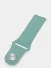 Зеленый ремешок силиконовый с кнопкой для Xiaomi / Amazfit Bip / Samsung / Huawei, 20 мм