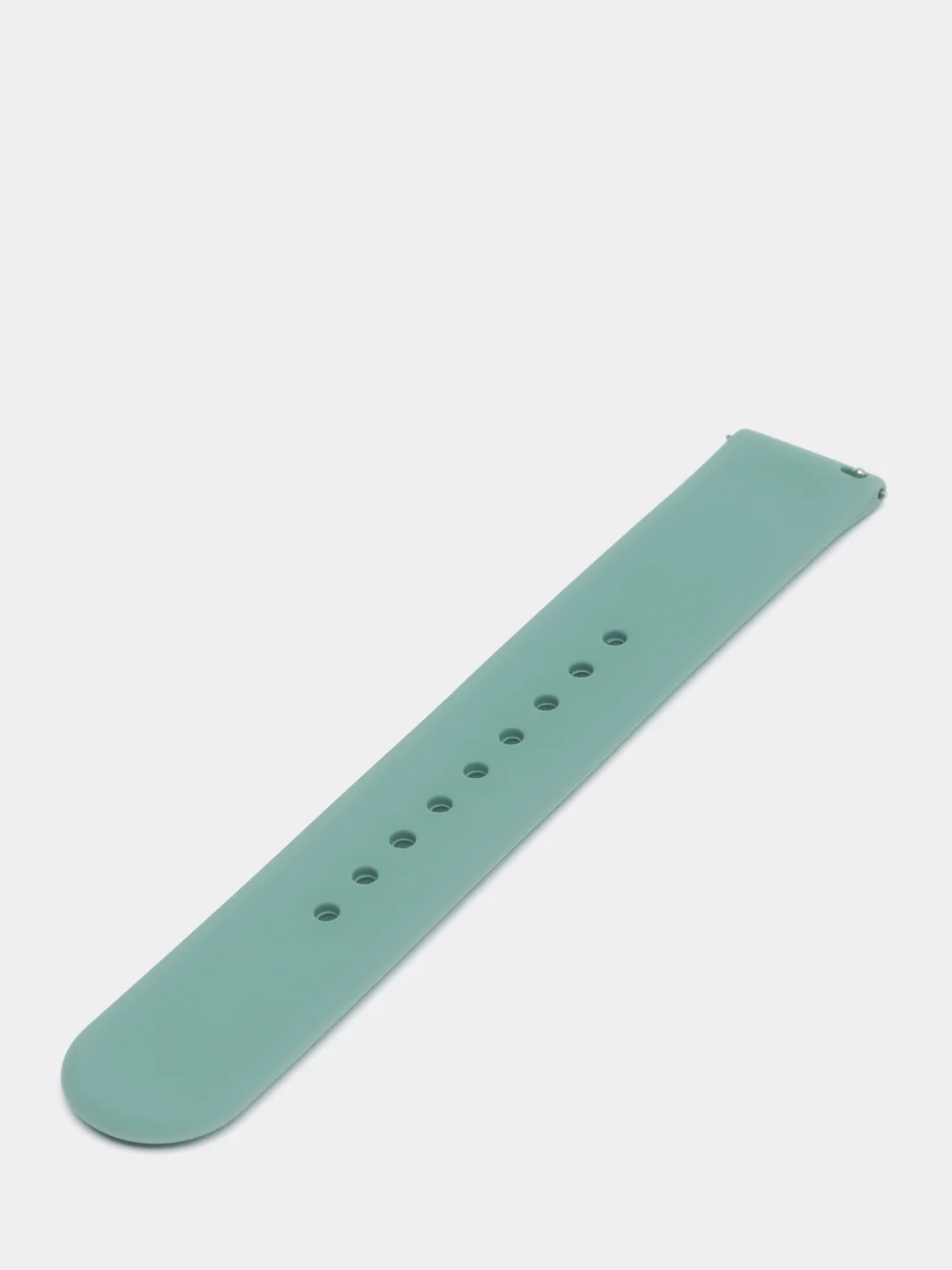 Зеленый ремешок силиконовый с кнопкой для Xiaomi / Amazfit Bip / Samsung / Huawei, 20 мм