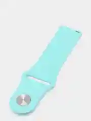 Бирюзовый ремешок силиконовый с кнопкой для Xiaomi / Amazfit Bip / Samsung / Huawei, 20 мм