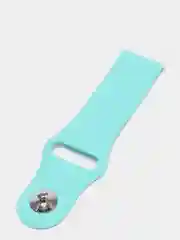 Бирюзовый ремешок силиконовый с кнопкой для Xiaomi / Amazfit Bip / Samsung / Huawei, 20 мм