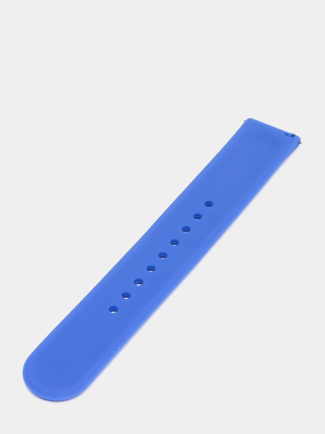 Синий ремешок силиконовый с кнопкой для Xiaomi / Amazfit Bip / Samsung / Huawei, 20 мм