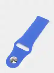 Синий ремешок силиконовый с кнопкой для Xiaomi / Amazfit Bip / Samsung / Huawei, 20 мм