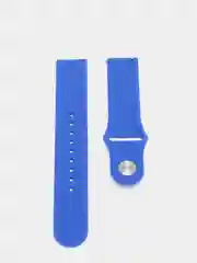 Синий ремешок силиконовый с кнопкой для Xiaomi / Amazfit Bip / Samsung / Huawei, 20 мм
