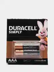 Батарейки Duracell Simply пальчиковые и мизинчиковые, 2 штуки  АА (LR6) и ААА (LR03)
