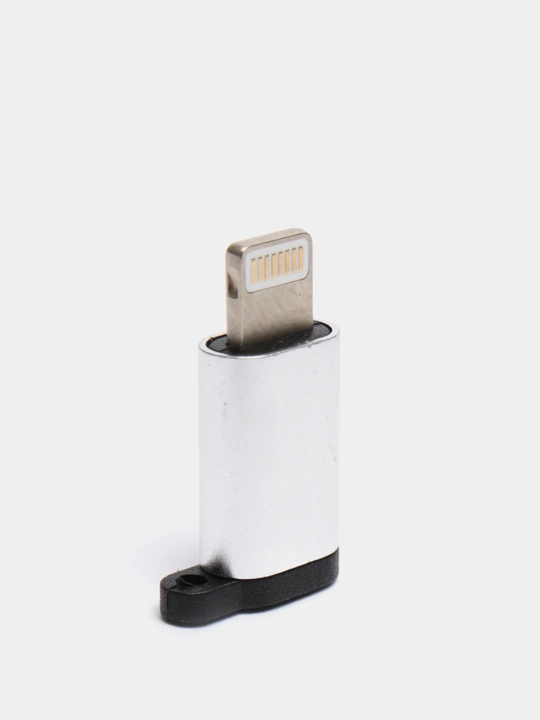 Серый металлик переходник зарядки с microUSB на Lightning