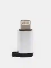 Серый металлик переходник зарядки с microUSB на Lightning