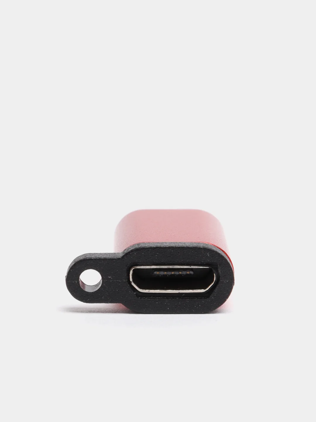 Красный переходник зарядки с microUSB на Lightning