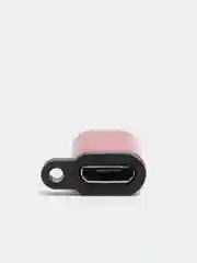 Красный переходник зарядки с microUSB на Lightning