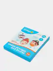 Багровый набор игрушек для ванны, пазлы-наклейки