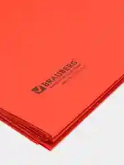 Подвесные папки А4/Foolscap (406х245 мм), до 80 листов, КОМПЛЕКТ 10 шт., красные, картон, BRAUBERG (Италия), 231796