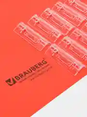 Подвесные папки А4/Foolscap (406х245 мм), до 80 листов, КОМПЛЕКТ 10 шт., красные, картон, BRAUBERG (Италия), 231796