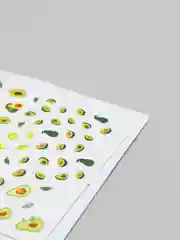 Алый наклейки для дизайна ногтей, 10,5х7,5 см