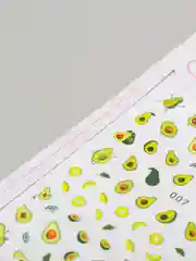 Алый наклейки для дизайна ногтей, 10,5х7,5 см