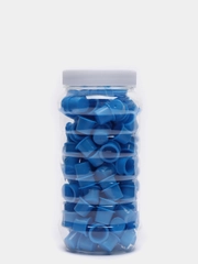 Колпачки для тату-краски Blue, в банке