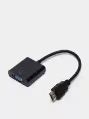 Кабель переходник адаптер HDMI-VGA с аудио AUX выходом