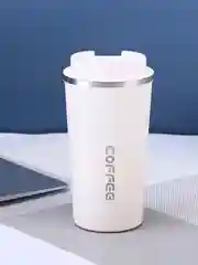 Белый термокружка Coffee / для кофе и чая / автомобильная / 510 мл