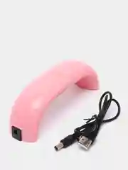 Розовый лампа для сушки лака Mini LED Nail Lamp, 9 Вт