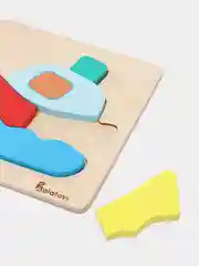 Развивающая, деревянная игрушка-пазл "Кораблик", игрушка для детей, игры малышей