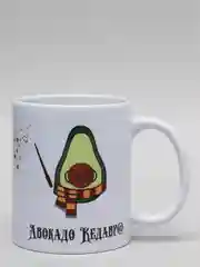 Белый кружка CoolPodarok "Авокадо кедавра"