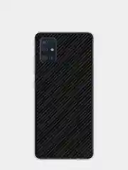 Хаки силиконовый чехол на Samsung Galaxy A51 / Самсунг А51 прозрачный с рисунком, защита камеры