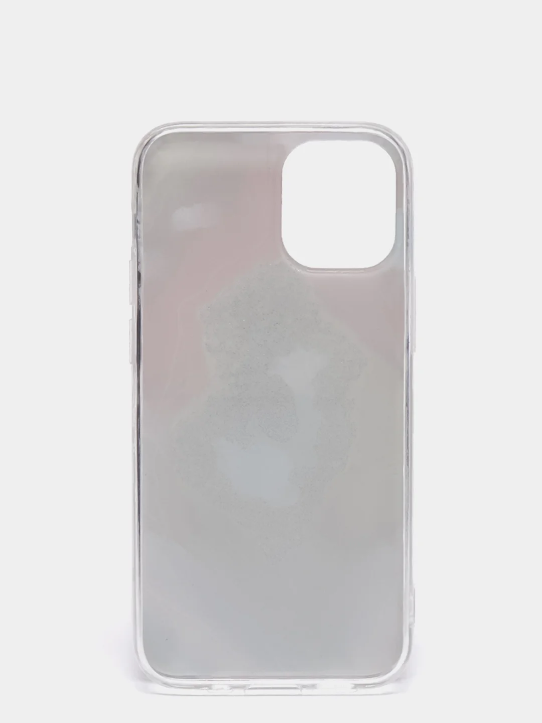 Красный чехол iPhone 12 / 12 Pro (6.1), 12 mini (5.4) силиконовый с мраморным рисунком