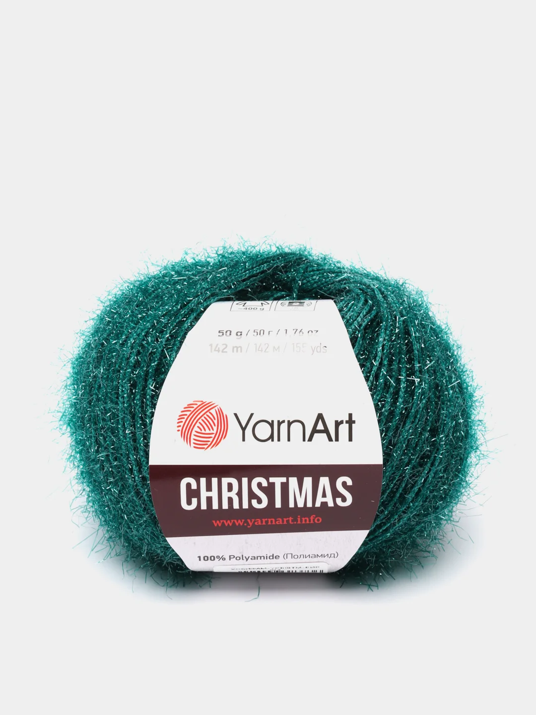 Бирюзовый пряжа YarnArt "Christmas", Полиамид, 50 г, 142 м