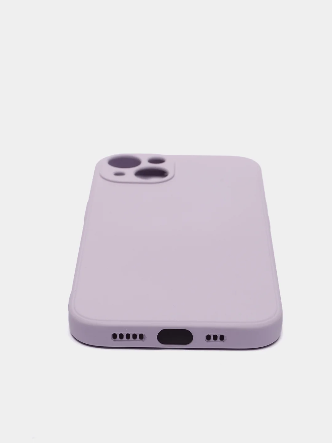 Лавандовый чехол iPhone 13 Pro Max, силиконовый на айфон про макс