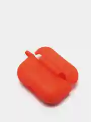 Оранжевый силиконовый чехол для наушников AirPods Pro с карабином