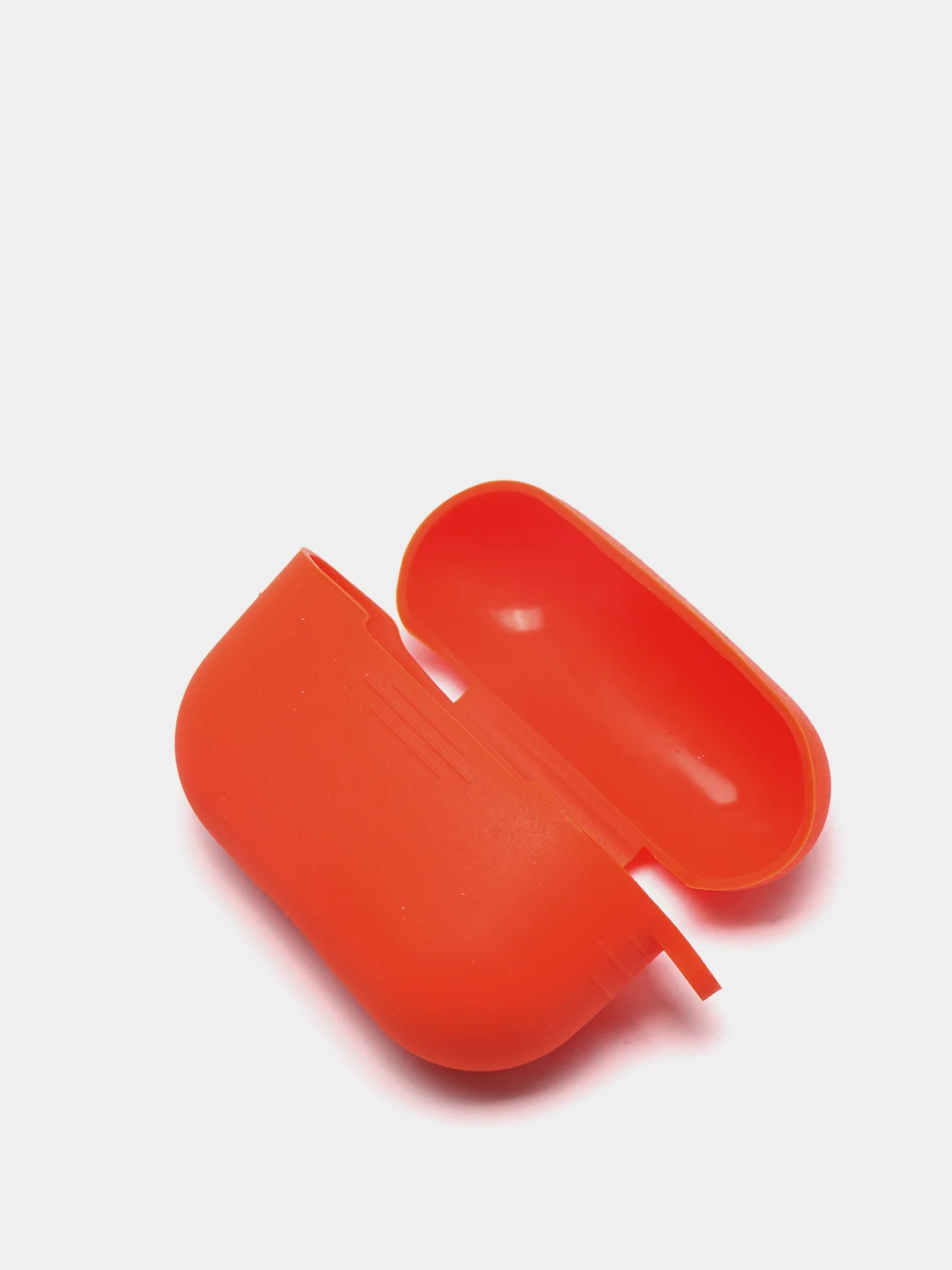 Оранжевый силиконовый чехол для наушников AirPods Pro с карабином