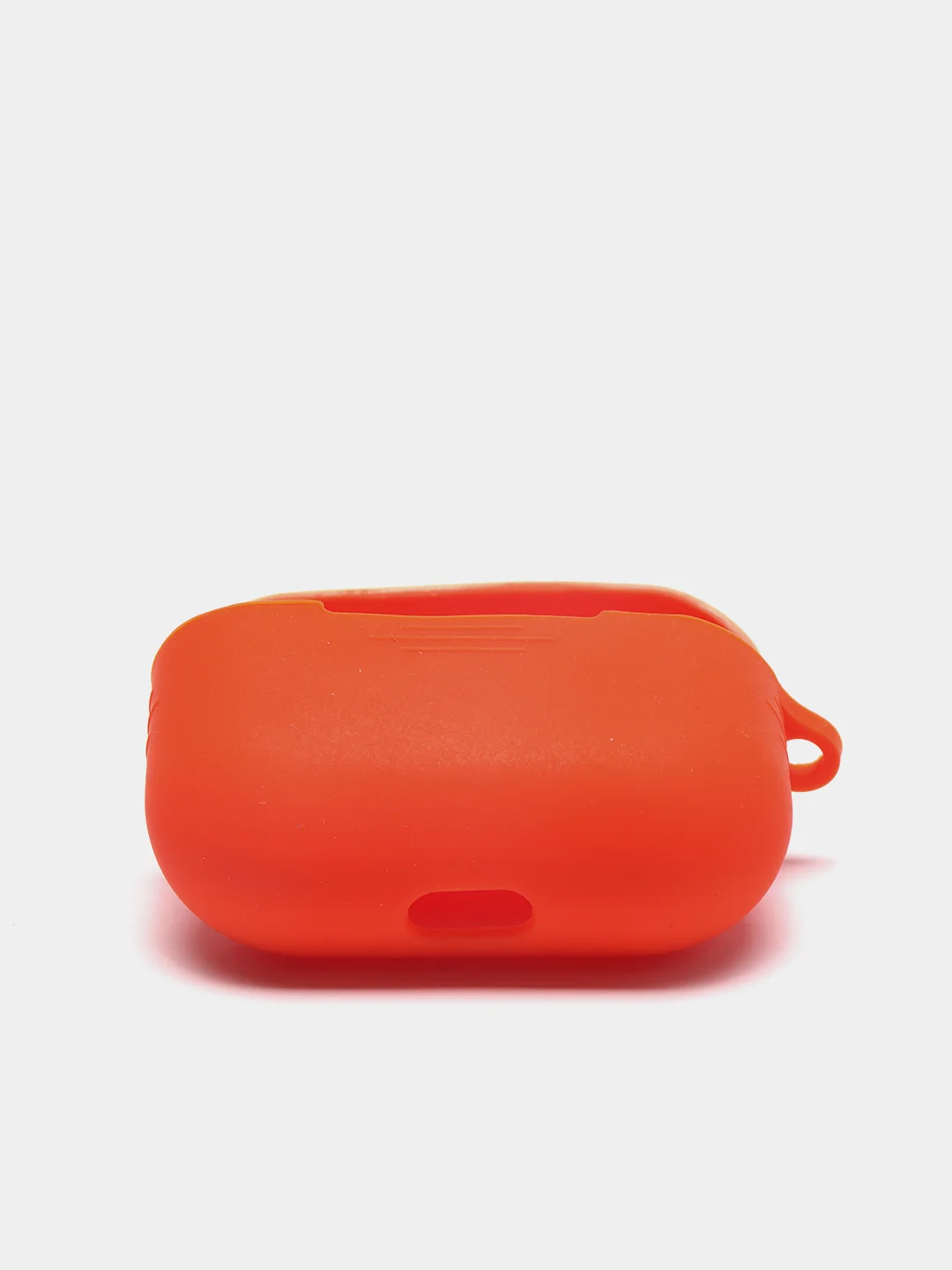 Оранжевый силиконовый чехол для наушников AirPods Pro с карабином