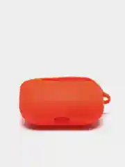 Оранжевый силиконовый чехол для наушников AirPods Pro с карабином