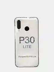 Зеленый чехол силиконовый прозрачный с цветной вставкой Honor P30 Lite