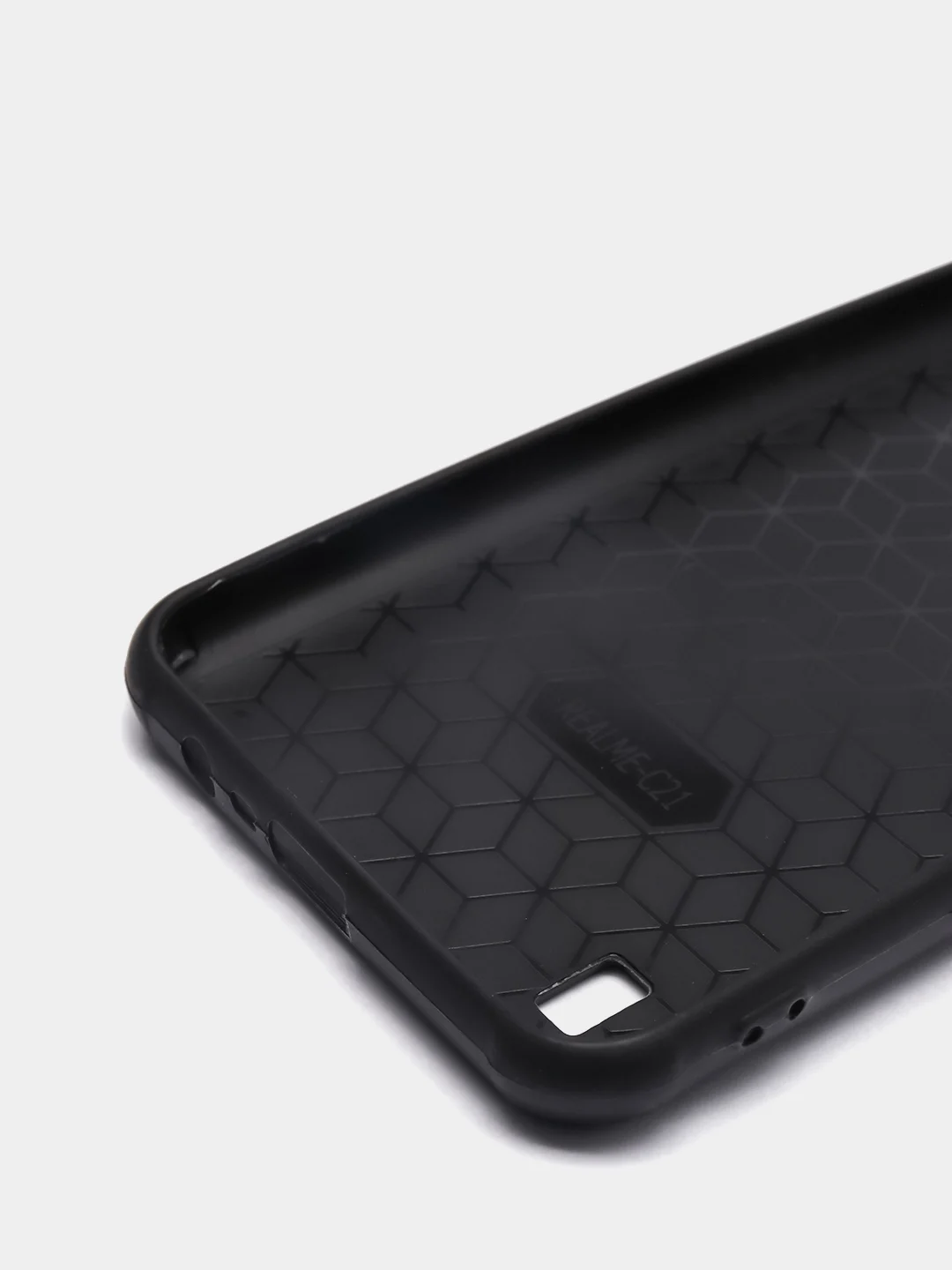 Темно-синий чехол Realme C21 реалми С21 силиконовый под кожу