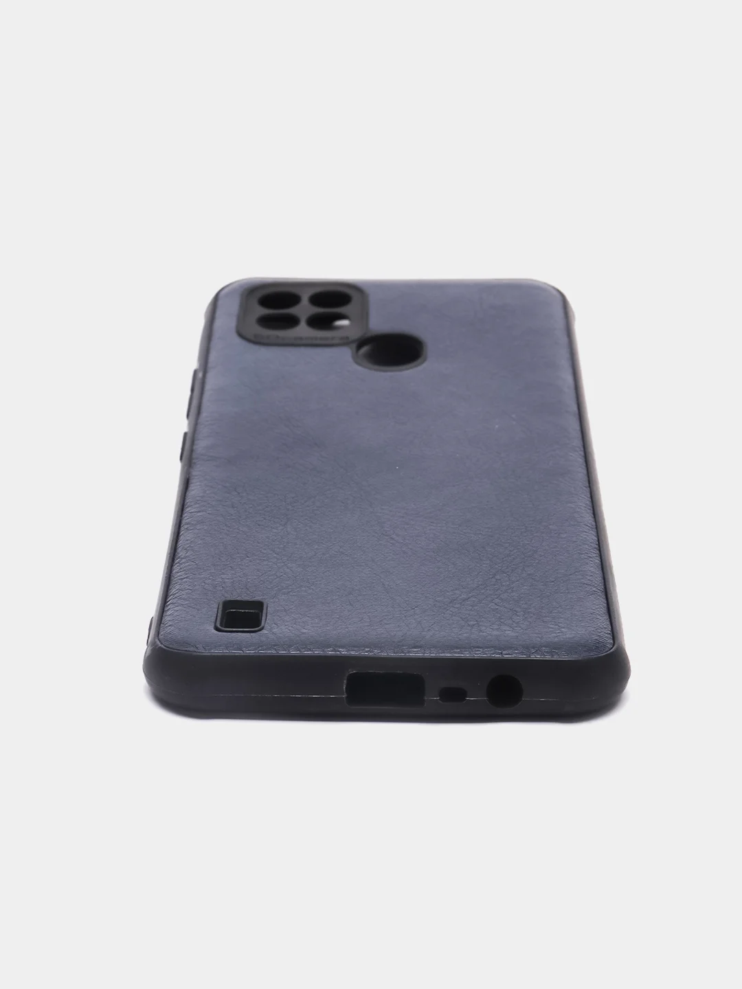 Темно-синий чехол Realme C21 реалми С21 силиконовый под кожу