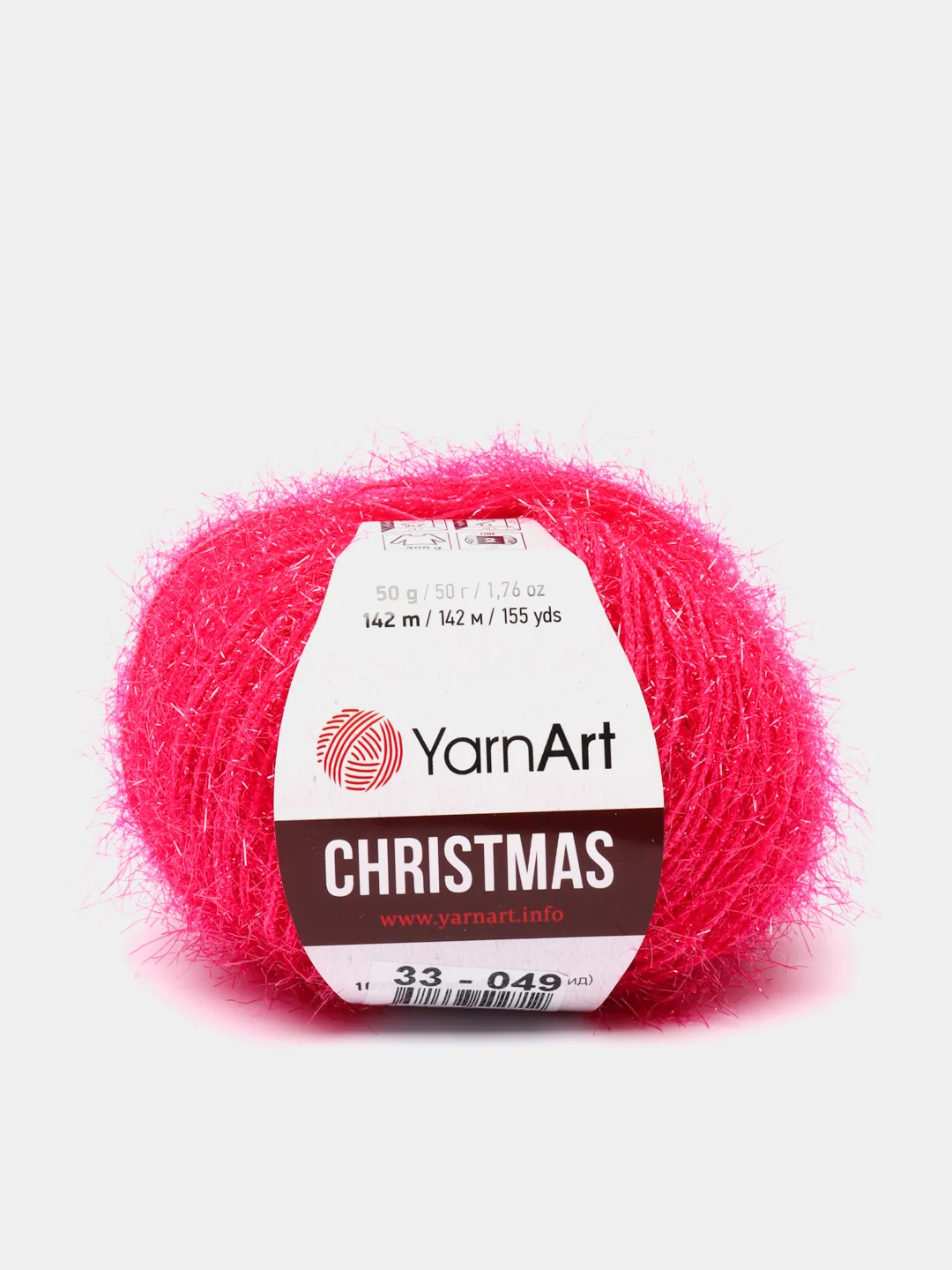 Коралловый пряжа YarnArt "Christmas", Полиамид, 50 г, 142 м