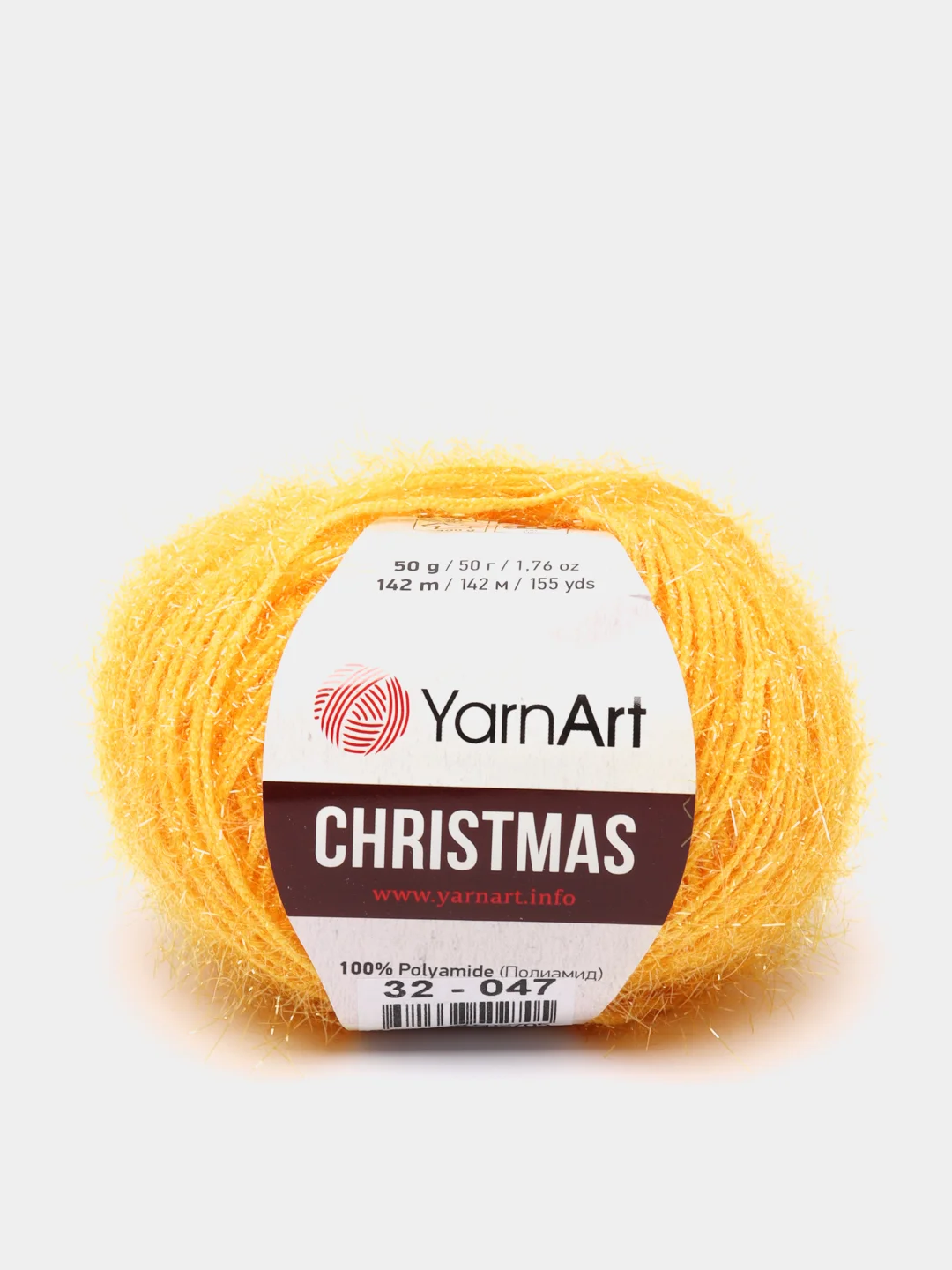 Желтый пряжа YarnArt "Christmas", Полиамид, 50 г, 142 м