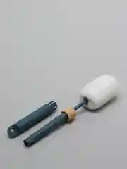 Синий ершик кухонный для посуды, выдвижной