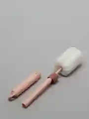 Розовый ершик кухонный для посуды, выдвижной