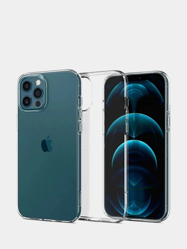 Силиконовый чехол для iPhone 12 / iPhone 12 Pro, прозрачный