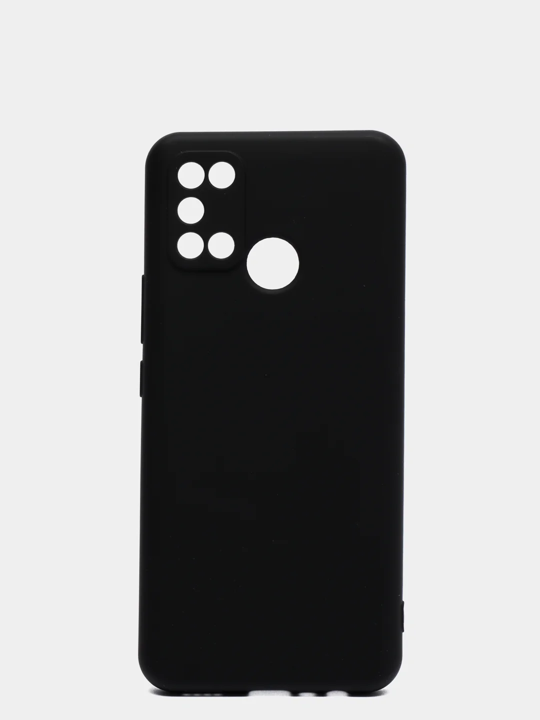 Черный чехол для Realme C17 силиконовый с soft touch покрытием