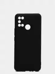Черный чехол для Realme C17 силиконовый с soft touch покрытием